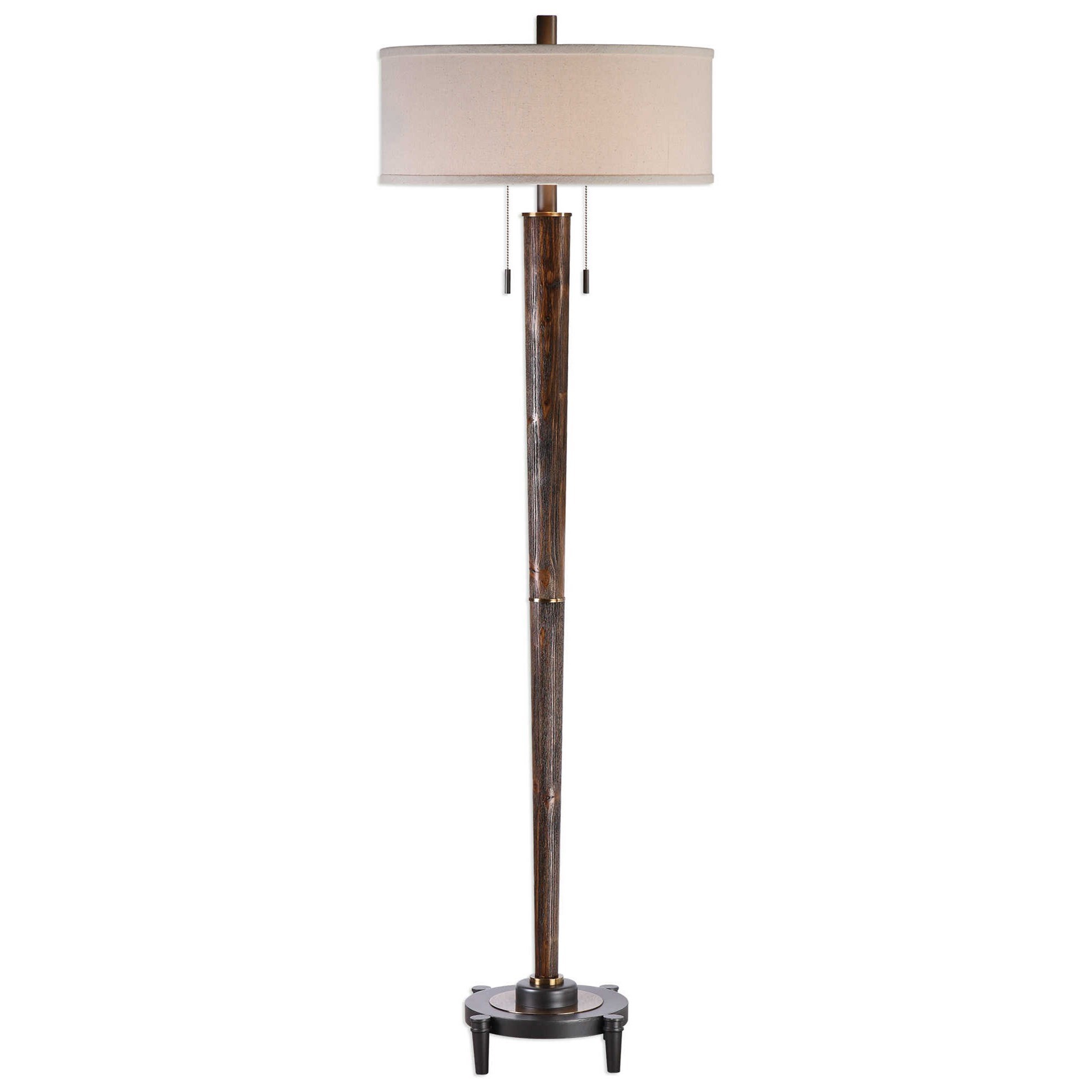 Uttermost Floor Lamps Rhett Burnished Oak Floor Lamp Wayside